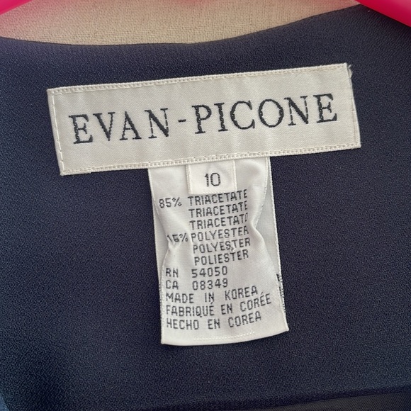 Evan Picone blue dress size 10 - Picture 3 of 4